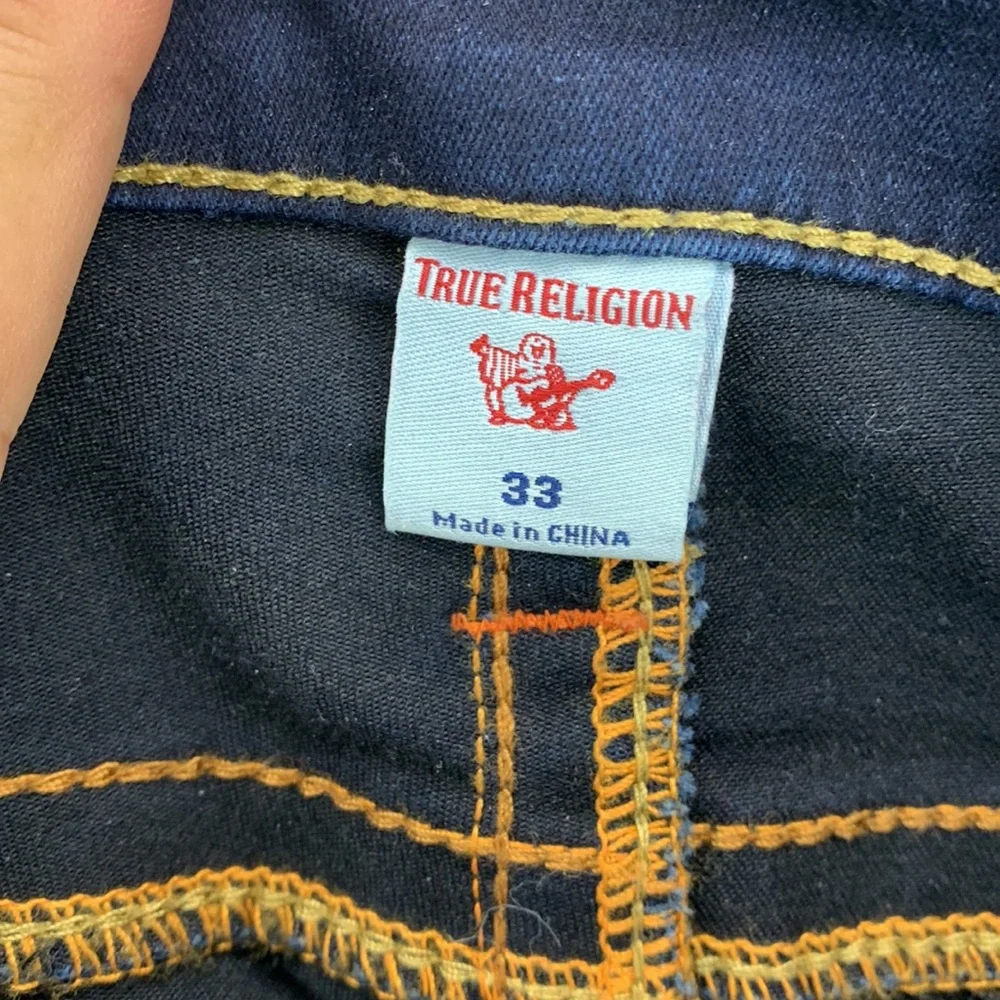 True Religion Women’s 33 Billie Mid Rise Straight Leg Blue Minimal Denim‎ Jeans - Picture 11 of 13